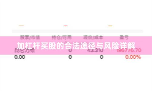 加杠杆买股的合法途径与风险详解
